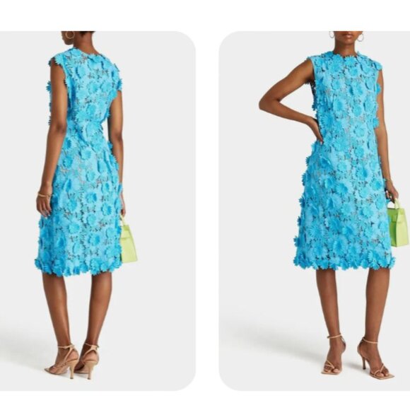 Oscar de la Renta Dresses & Skirts - NWOT Oscar de la Renta Guipure Lace Dress – Sky Blue - Size 12